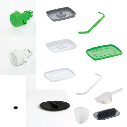 accessoires en reserveonderdelen Gebroken bokashi-emmer verloren